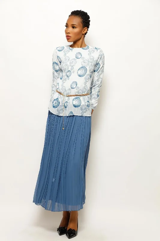 PLEATS AND SKIRT POLKA SET Street style unclassified skirts