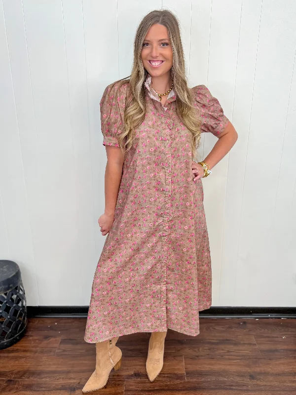 Blooming Belle Midi Dress Chiffon midi dresses