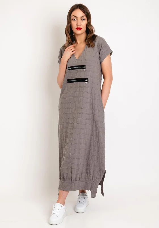 My Soul Zip Front Textured Midi Dress, Sand Discounted midi dresses
