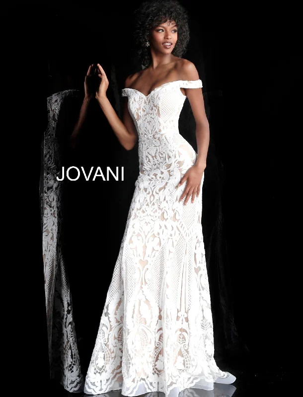 Jovani 64277 Off-Shoulder Long Trumpet Dress Goth maxi dresses