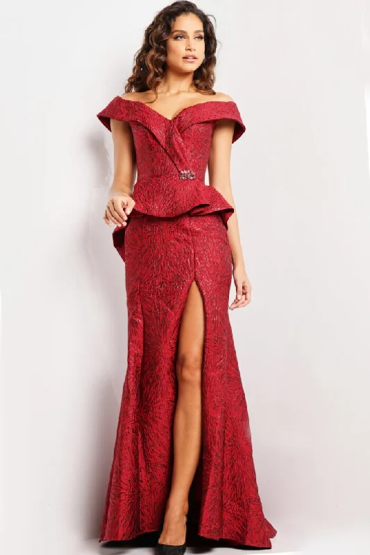 Jovani 03944 Long Off Shoulder Mother of the Bride Dress Cheap maxi dresses