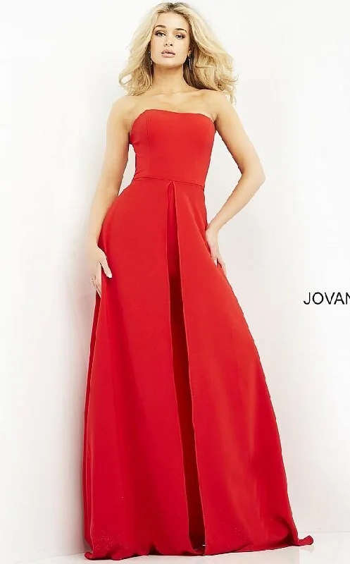 Jovani 03529 Long Strapless Jumpsuit PrettyLittleThing maxi dresses
