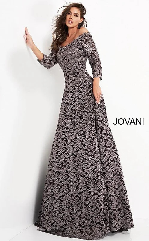 Jovani 03357 Long Off the Shoulder Formal Dress Corset maxi dresses