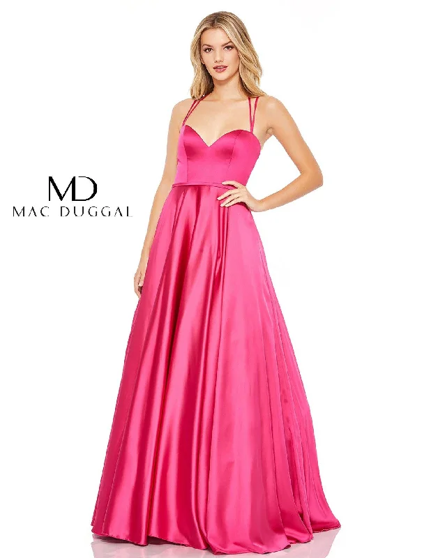 Mac Duggal 67559 Prom Spaghetti Strap Long Dress Chiffon maxi dresses