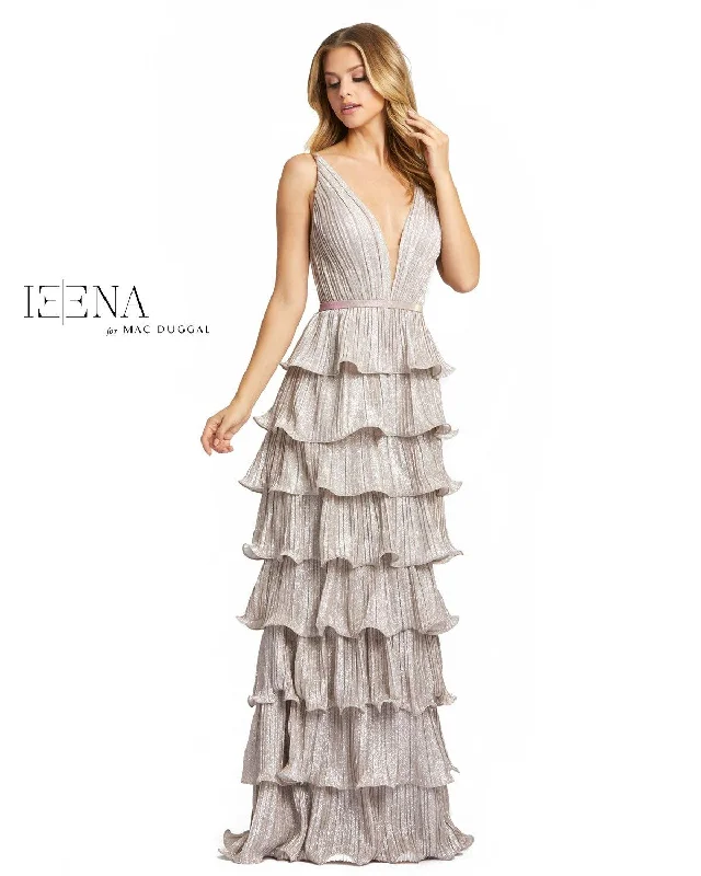 Mac Duggal 26304 Prom Long Sleeveless Tiered Dress Summer party maxi dresses