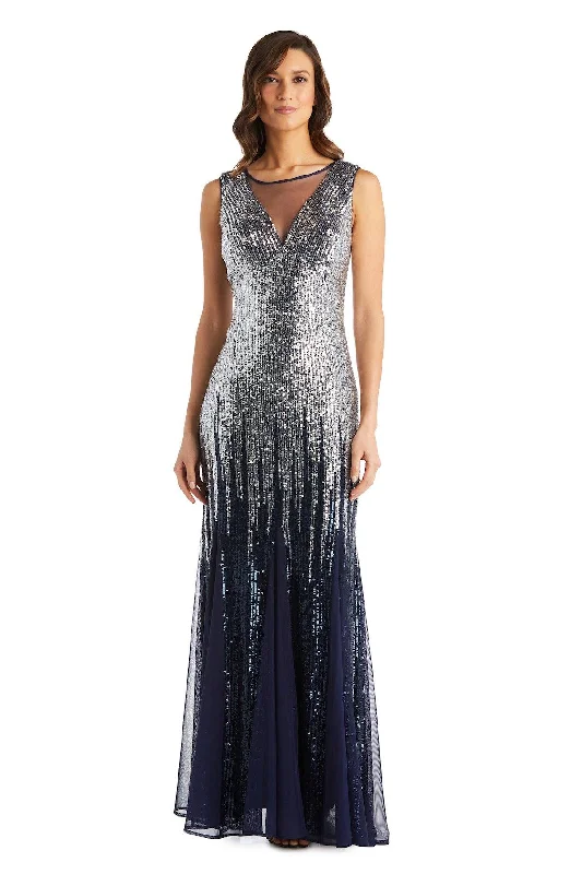 R&M Richards 7156 Long Formal Beaded Petite Dress Sale Edgy maxi dresses