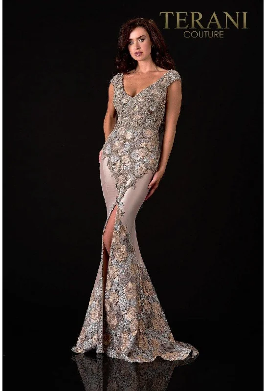 Terani Couture 2111M5302 A-Line Long Formal Dress Expensive maxi dresses