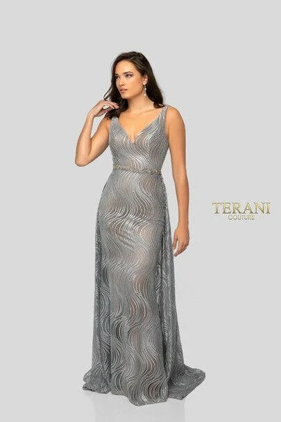 Terani Couture 1911E9113 Long Prom Dress Ruffled maxi dresses