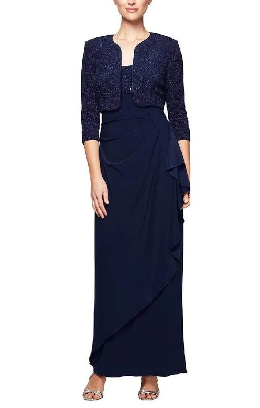 Alex Evenings - 125196 Square Neck Sheath Gown With Bolero Jacket Cocktail party dresses