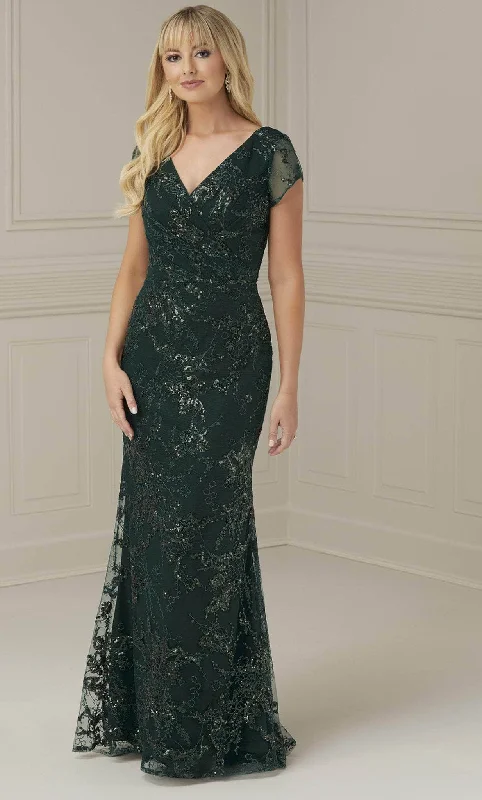 Christina Wu Elegance 17107 - Sequin Lace Sheath Evening Dress Formal party dresses