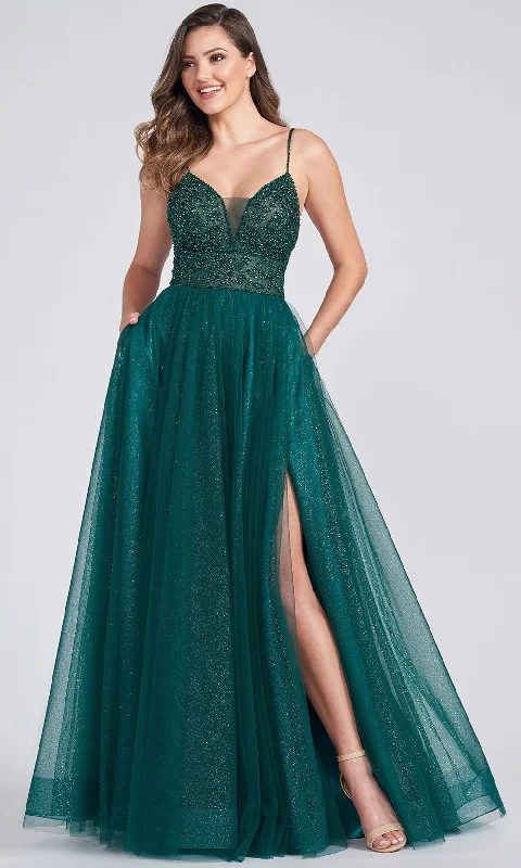 Ellie Wilde EW122066 - Lace Up Back Adorned Bodice A Line Gown Best party dresses for hourglass body shape Ellie Wilde EW122066 - Lace Up Back Adorned Bodice A Line Gown Best party dresses for hourglass body shape