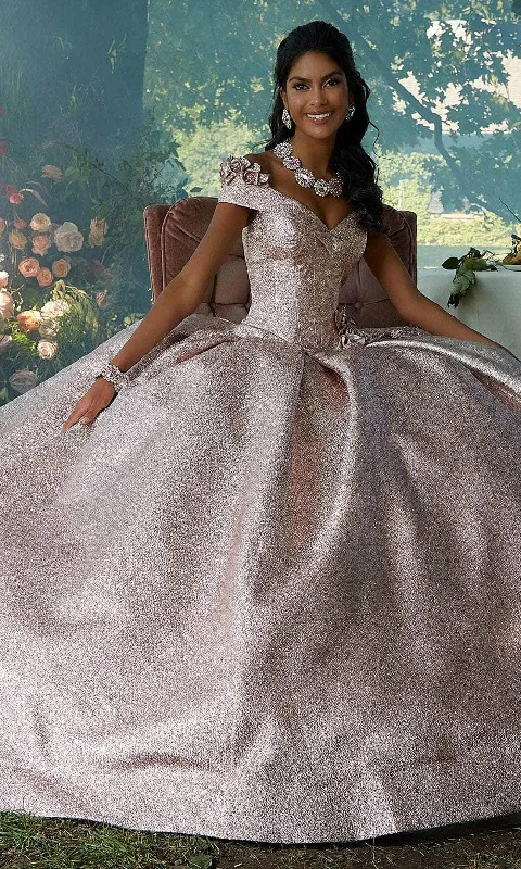 Mori Lee 60196 - Shimmer Pleated Off-Shoulder Ballgown Best party dresses for petites Mori Lee 60196 - Shimmer Pleated Off-Shoulder Ballgown Best party dresses for petites