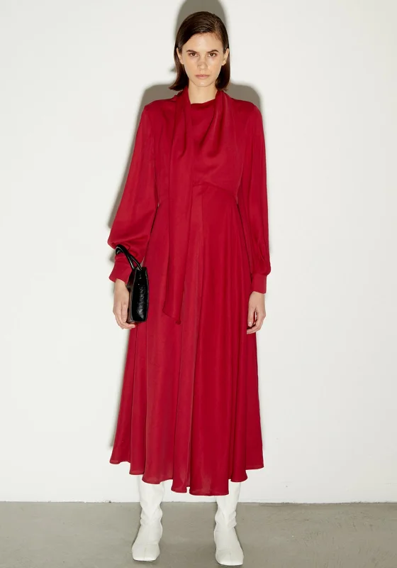 Birelin Drape Scarf Maxi Dress, Cherry Lace Maxi Skirt