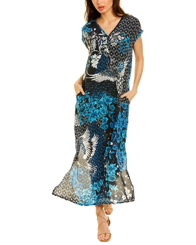 Johnny Was Phoenix Lacey Silk Dress Lace Dress Layers