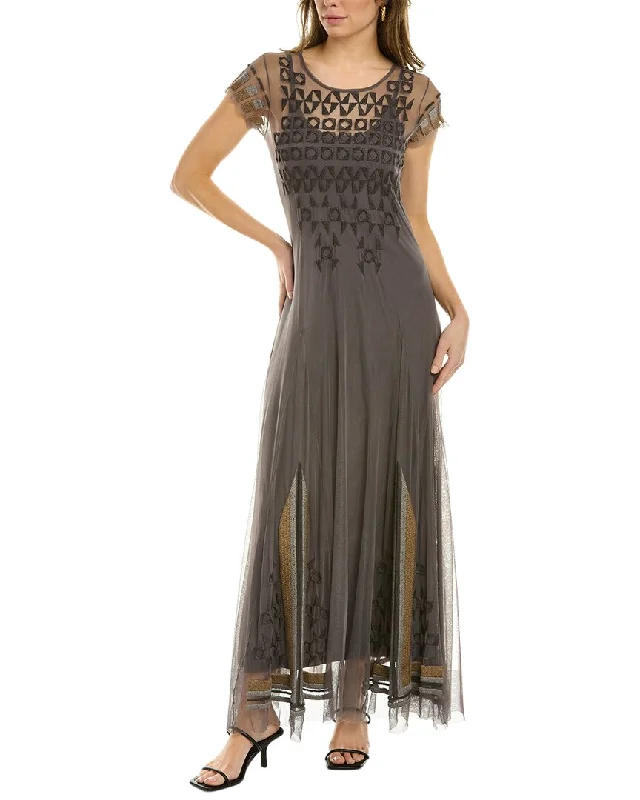 Johnny Was Rafferty Mesh Maxi Dress Casual Maxi Outfit