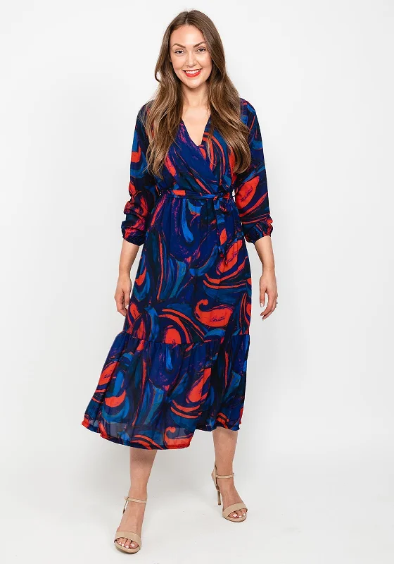 Kate & Pippa Boho Swirl Maxi Dress, Deep Purple Multi Bold Maxi Skirt