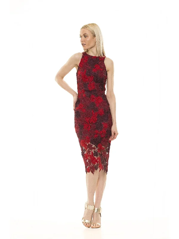 Raquel Lace Dress Ruffled Lace Gown