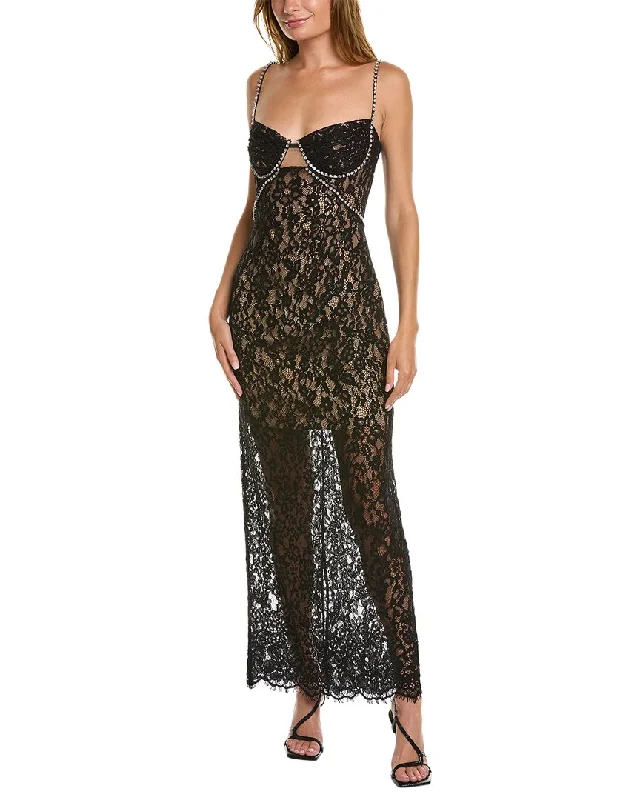 Self-Portrait Lace Gown Lace Dress Glow