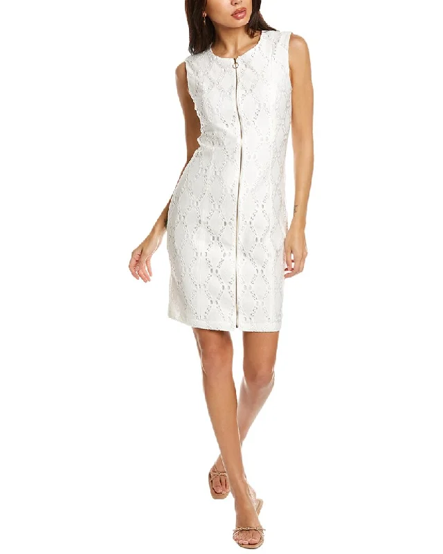 T Tahari Lattice Lace Sheath Dress Lace Party Dress