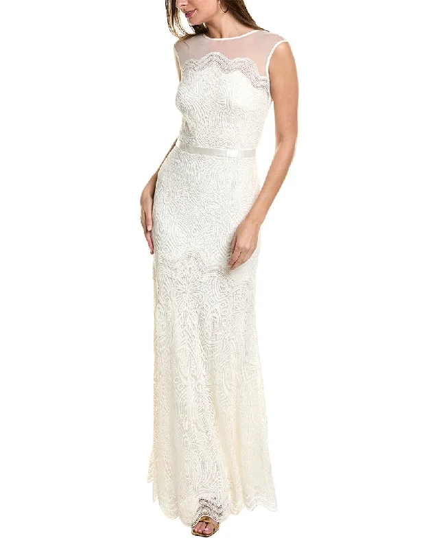 Tadashi Shoji Lace Gown Lace Mini Dress