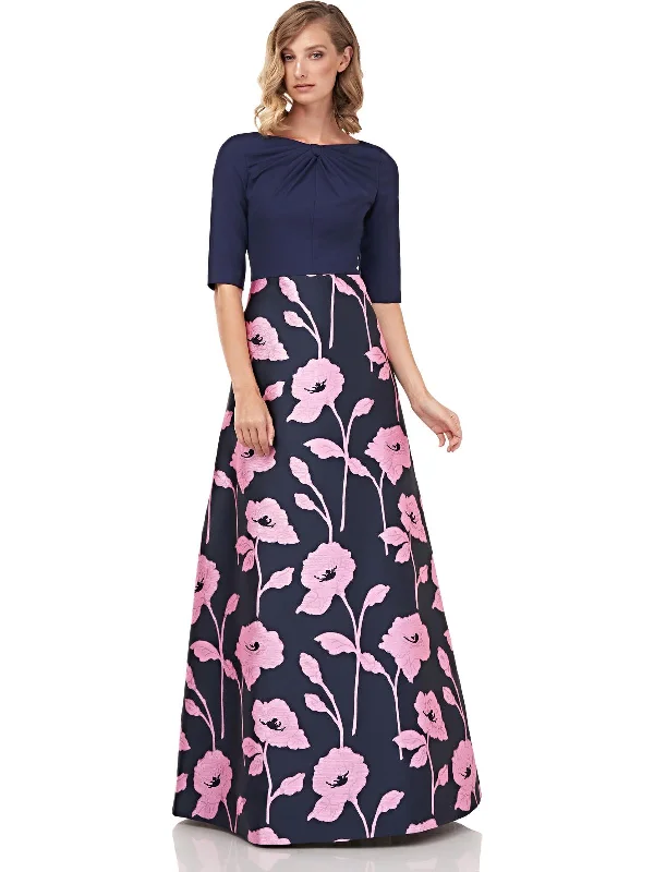 Teresa Womens Floral Maxi Evening Dress Wrap Maxi Skirt
