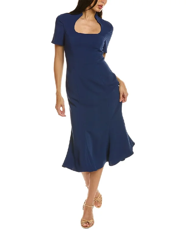 Badgley Mischka Fish Tail Midi Dress Slim Midi Skirt