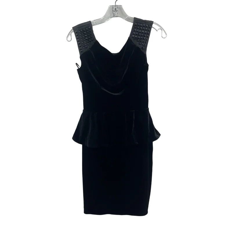 Guess Black Women's Velvet Studded Flared Waist Bodycon Midi Dress Size 2 NWT Fitted Midi Skirt Guess Black Women's Velvet Studded Flared Waist Bodycon Midi Dress Size 2 NWT Fitted Midi Skirt