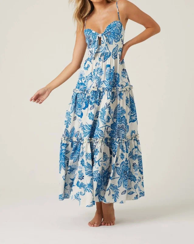Molly Maxi Breeze In Breeze Blue Midi Skirt Fashion
