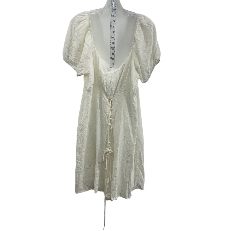Princess Polly Women's Flowy White Midi Dress, Size 16, NWT, Cotton, A-Line Summer Midi Skirt Princess Polly Women's Flowy White Midi Dress, Size 16, NWT, Cotton, A-Line Summer Midi Skirt
