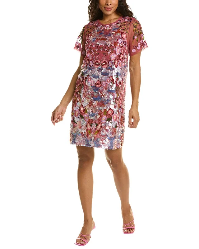 Frances Valentine Rodin Sequin Shift Dress Sequin Dress Party