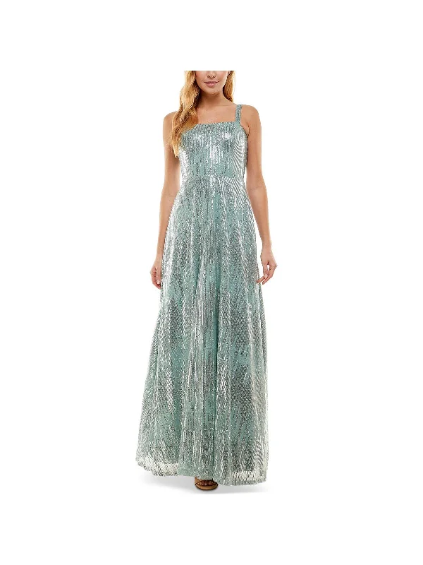 Juniors Womens Sequin Sleeveless Evening Dress Sequin Dress Glam
