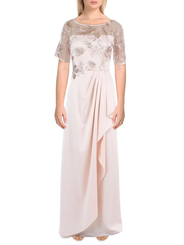 Womens Sequined Long Evening Dress Sequin Dress Glamour